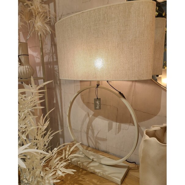 Light en Living Lampvoet LIVA crème - Diverse afmetingen