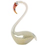 Ornament 17x9,5x29 cm SWAN glas crème