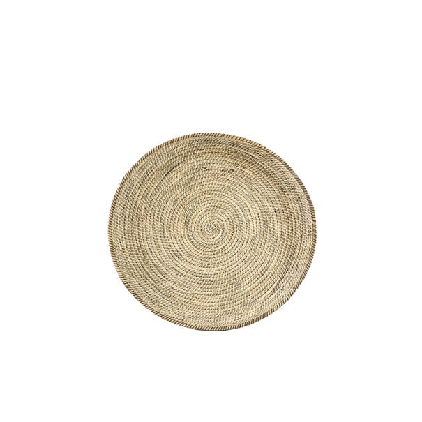 Light en Living Schaal/wandorn Set van 3 Ø25x3,5+Ø35x6+Ø45x7 cm BURICA zeegras nat
