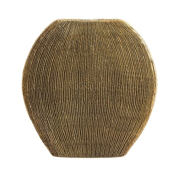 Light en Living Vaas deco 30x11x30,5 cm BUBIO antiek brons