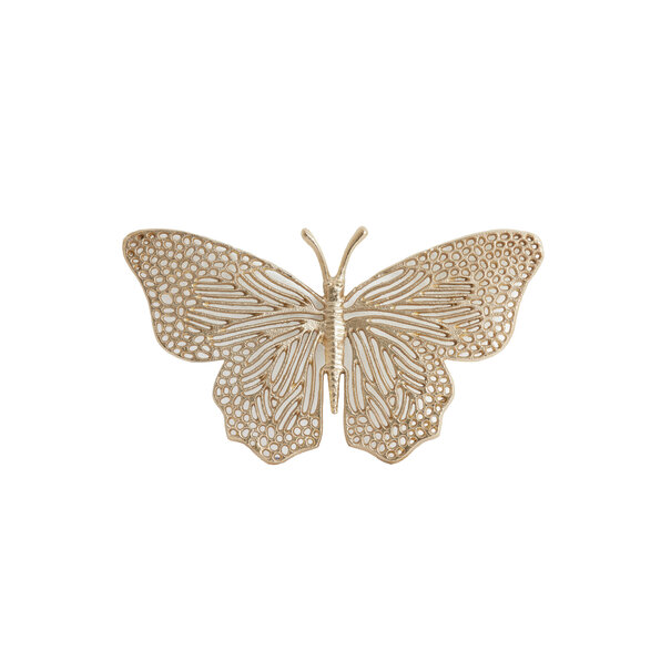 Light en Living Ornament BUTTERFLY set van 3 glanzend goud