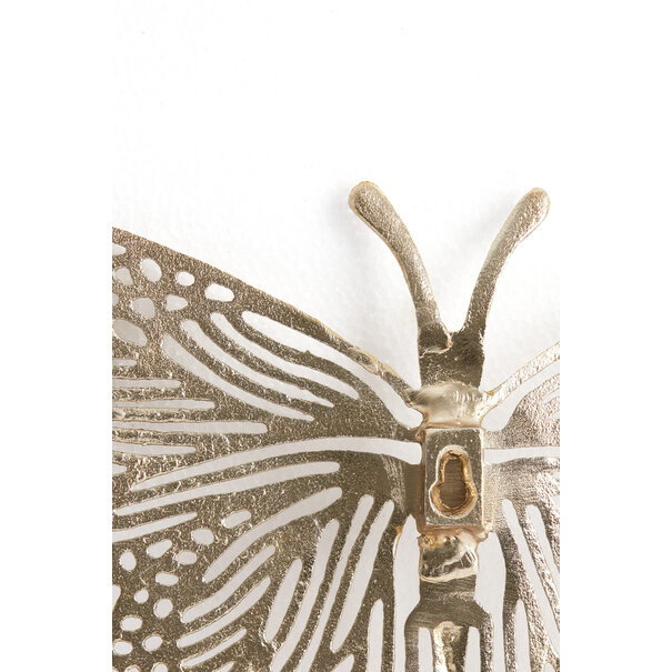 Light en Living Ornament BUTTERFLY set van 3 glanzend goud
