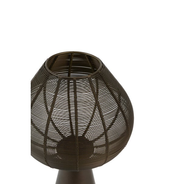 Light en Living Windlicht Ø24x40 cm MARET mat bruin-brons