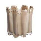 Waxinelichthouder Gramma 15x15 cm - taupe
