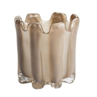 Waxinelichthouder Gramma 15x15 cm - taupe
