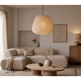 Hanglamp Tayma Creme patroon L