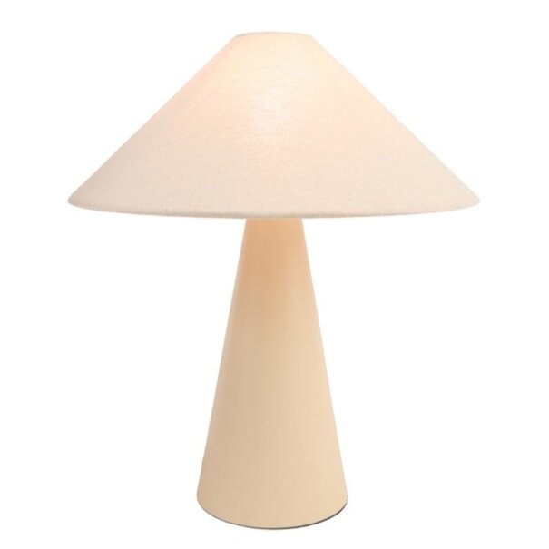 Light en Living Tafellamp E14 Ø40x44,5 cm DOLORE zand+linnen naturel