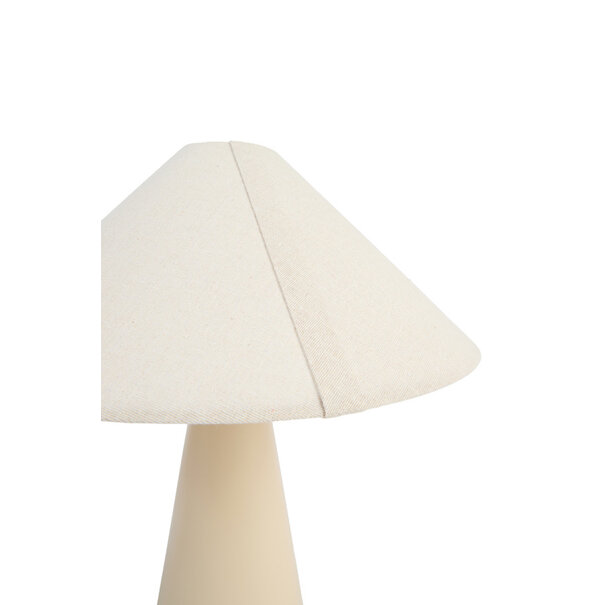 Light en Living Tafellamp E14 Ø40x44,5 cm DOLORE zand+linnen naturel