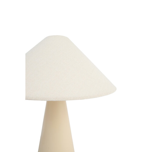 Light en Living Tafellamp E14 Ø40x44,5 cm DOLORE zand+linnen naturel