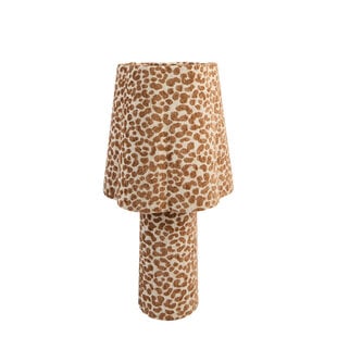 Tafellamp Ø25x50 cm MUSABY zand+bruin