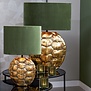 Kap ovaal recht smal 30-15-25 cm VELOURS dusty green