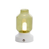 Tafellamp Merey LED oplaadbaar groen crème 19 cm