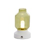 Tafellamp Merey LED oplaadbaar groen crème 19 cm