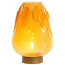 Tafellamp Ginny LED op batterij okergeel goud 27 cm