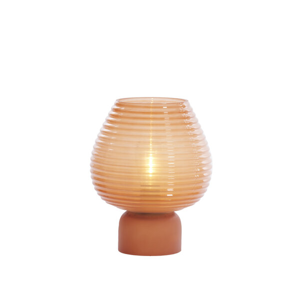 Light en Living Tafellamp LED Ø18x23 cm ALENNA glas koraal