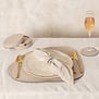 Onderzetter Delcia Beige vegan leer Set van 6