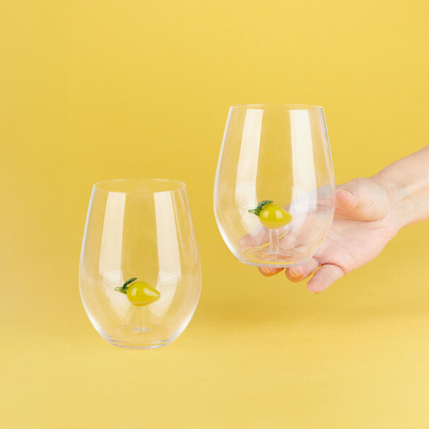 Balvi Set van 2 glazen Botanical Lemon