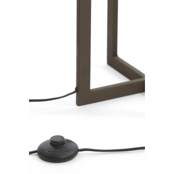 Light en Living Vloerlamp 30x30x140 cm MACE bruin van Light & Living