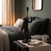 Tafellamp Aap Douche Orwell Zwart - Stoere Dierenlamp