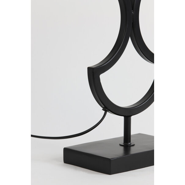 Light en Living Light & Living Lampvoet RIAVA - 17,5x11x43 cm - Mat Zwart