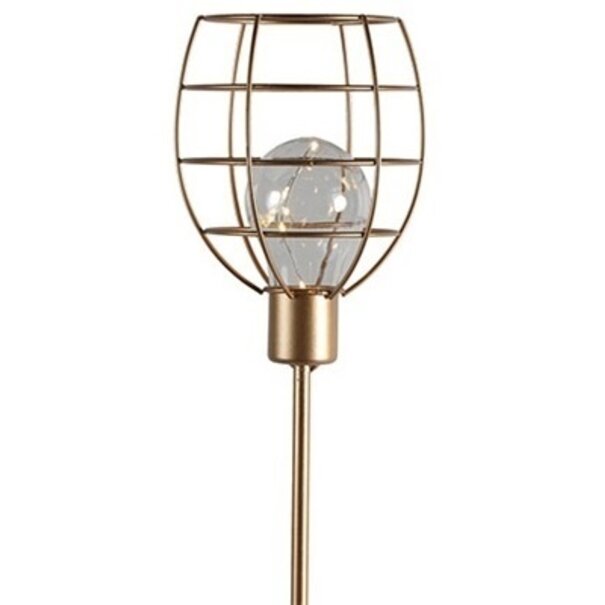 Countryfield Countryfield Solarlamp tuinsteker Ilja goud - Sfeervolle buitenverlichting