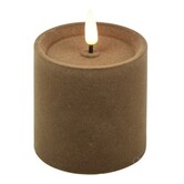 Stompkaars Lyon LED velvet taupe S - Ø 7,5 x 7,5 cm