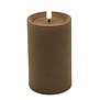 Stompkaars Lyon LED velvet taupe L - Ø 7,5 x 12,5 cm
