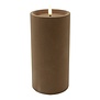 Stompkaars Lyon LED velvet taupe M - Ø 10 x 20 cm