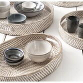 Dienblad Ovaal Rattan Saint Barths – set van 2