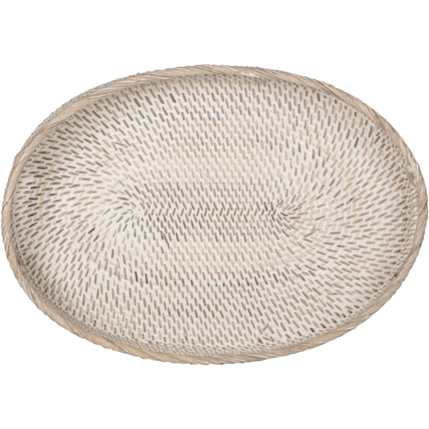 Dienblad Ovaal Rattan Saint Barths – set van 2