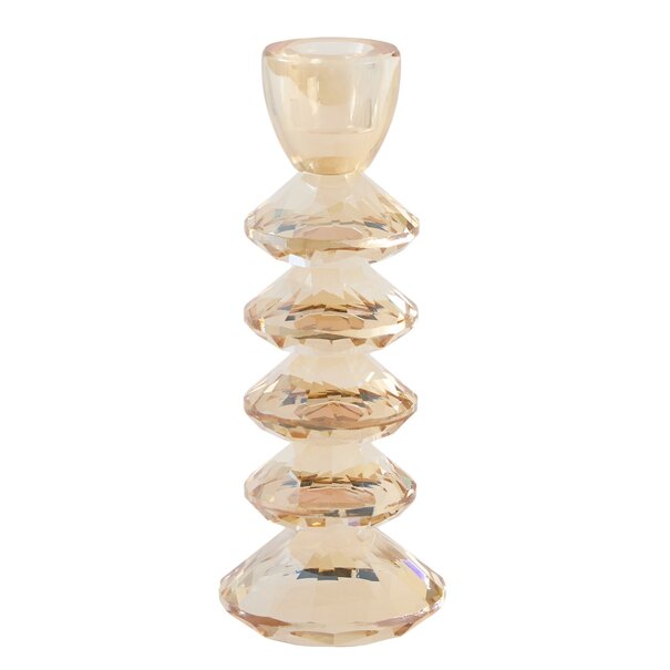 Light en Living Kandelaar Ø8x20 cm ROVELO glas amber