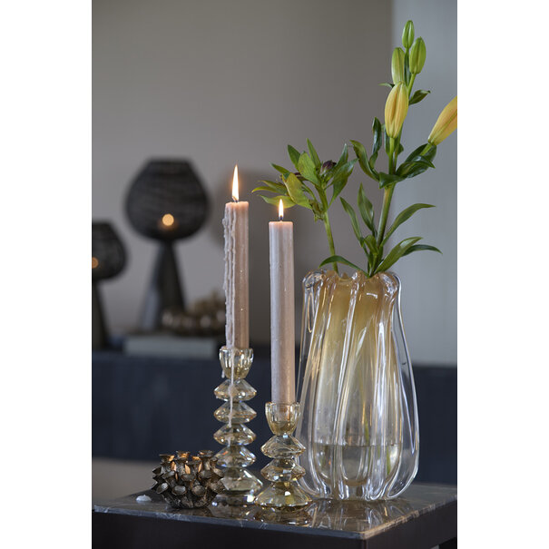 Light en Living Kandelaar Ø8x20 cm ROVELO glas amber