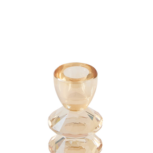 Light en Living Kandelaar Ø8x14 cm ROVELO glas amber