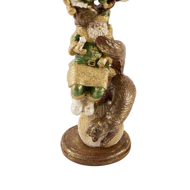 Light en Living Kandelaar Ø10x30,5 cm SANTA groen+goud