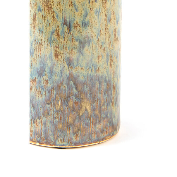 Light en Living Kandelaar Ø10x20,5 cm CEROU keramiek denim blauw-bruin