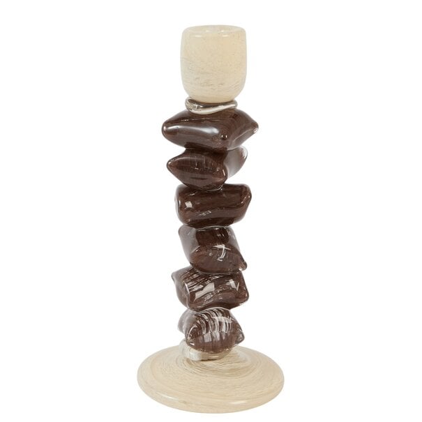 Light en Living Kandelaar Ø11,5x29,5 cm ESTINA crème+donker bruin