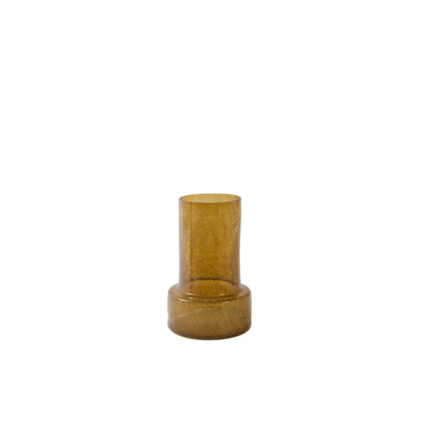 Light en Living Vaas Ø17,5x27,5 cm BORANDO glas amber