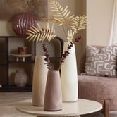 Vaas Ø15x29,5 cm FARENZO glas oud roze