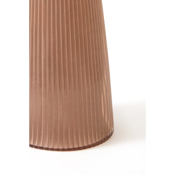 Light en Living Vaas Ø15x29,5 cm FARENZO glas oud roze