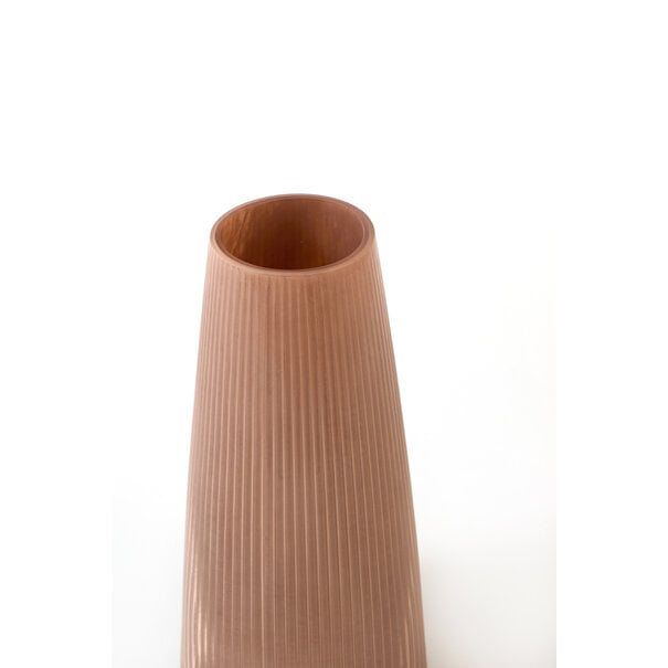 Light en Living Vaas Ø15x29,5 cm FARENZO glas oud roze