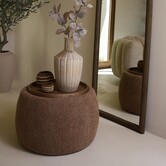 Salontafel Ø70x47 cm RASHANA bruin-terra