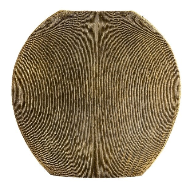 Light en Living Vaas deco 50x15x50 cm BUBIO antiek brons