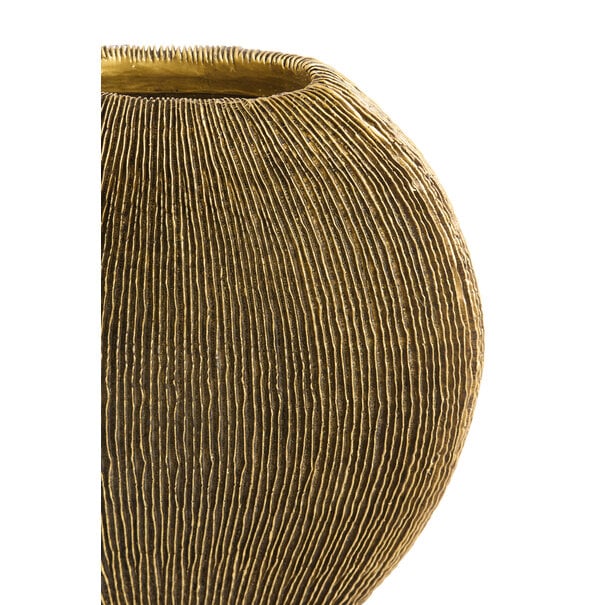 Light en Living Vaas deco 50x15x50 cm BUBIO antiek brons