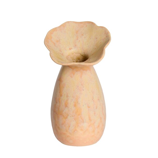 Light en Living Vaas deco Ø14x24 cm CULLA keramiek licht perzik