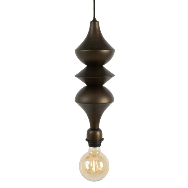 Light en Living Pendel Ø13x34 cm SIOTA mat bruin-brons