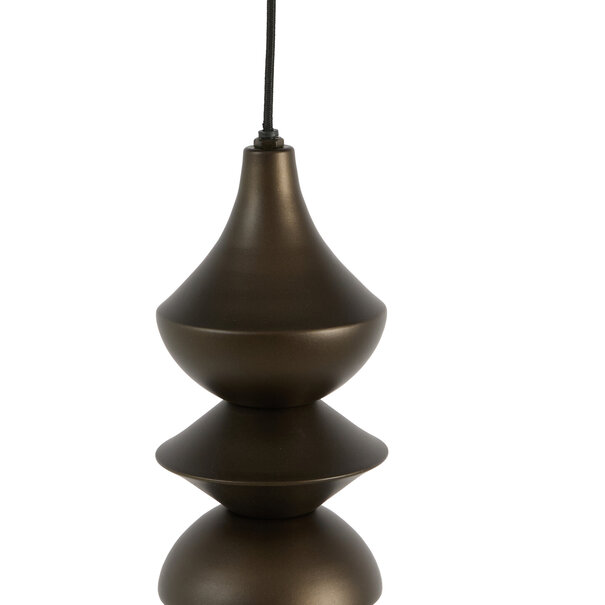 Light en Living Pendel Ø13x34 cm SIOTA mat bruin-brons