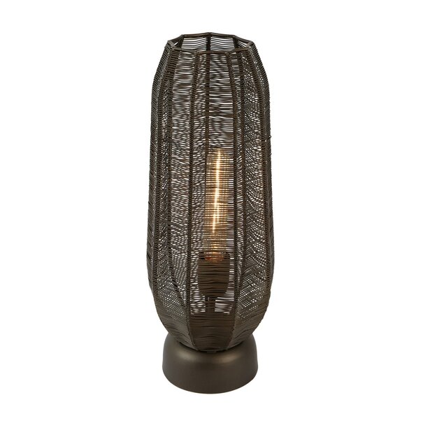 Light en Living Tafellamp Ø18x46 cm SAMRET mat bruin-brons