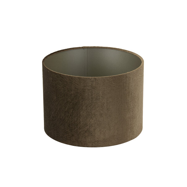 Light en Living Lampenkap cilinder LUBIS bruin - Diverse maten