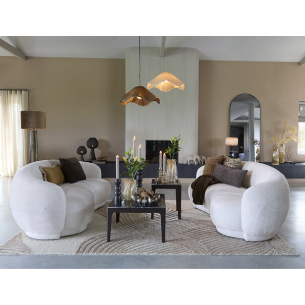 Light en Living Lampenkap cilinder LUBIS bruin - Diverse maten