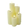 LED Kaars Inge 5 crème - 13 x 13 x 22,5 cm